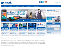 Tablet Screenshot of portal.unitech.eu